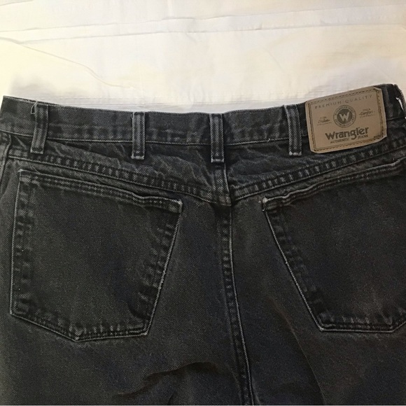 Wrangler Five Star Relaxed Fit Coal Black Jeans Men's 34x32 - Picture 5 of 10